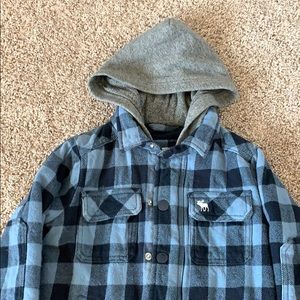 Abercrombie kids flannel jacket